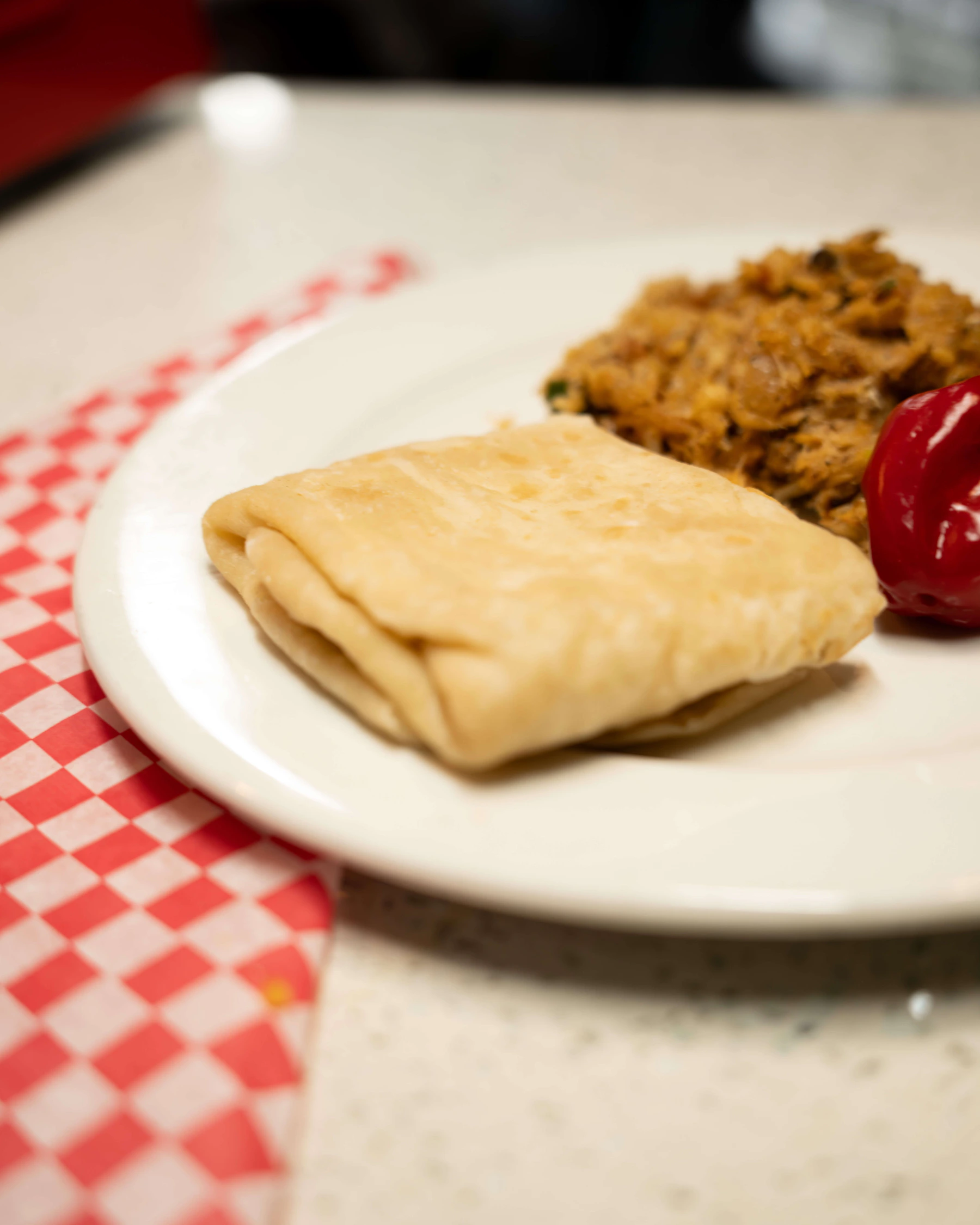 Veggie sides and roti